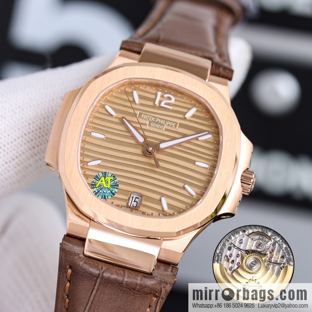 Patek Philippe Sports Elegant Nautilus Belt Women's Watch PP7118 Customized Edition 9015 Machine Modified Cal.324sc Automatic Movement