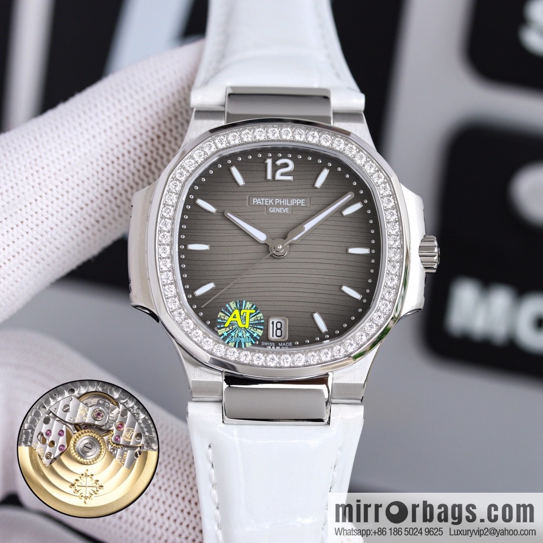 Patek Philippe Sports Elegant Nautilus Belt Women's Watch PP7118 Customized Edition 9015 Machine Modified Cal.324sc Automatic Movement