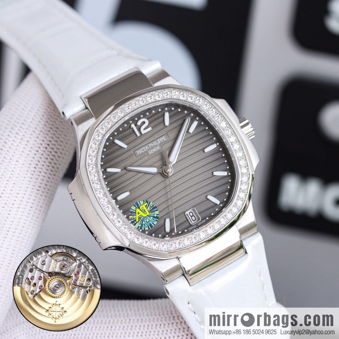 Patek Philippe Sports Elegant Nautilus Belt Women's Watch PP7118 Customized Edition 9015 Machine Modified Cal.324sc Automatic Movement