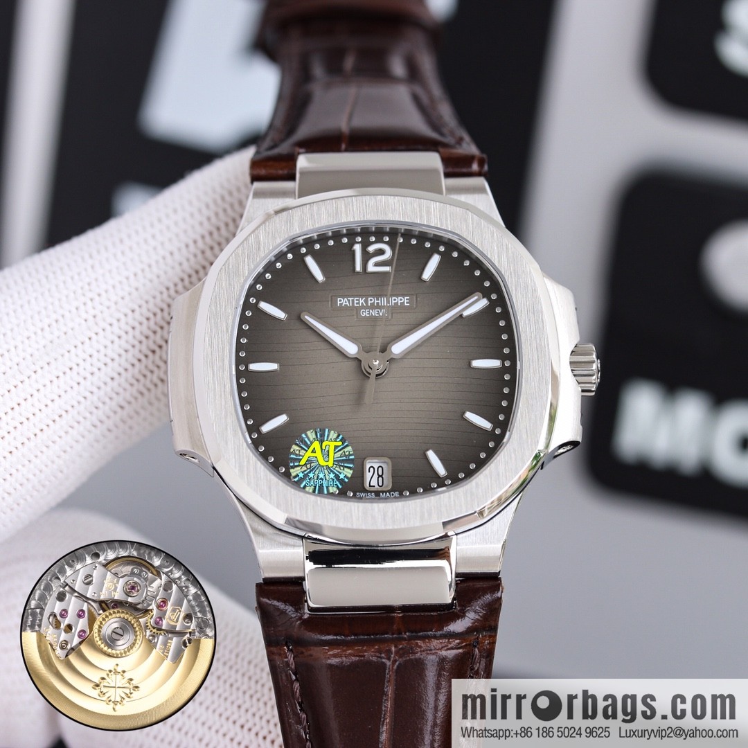 Patek Philippe Sports Elegant Nautilus Belt Women's Watch PP7118 Customized Edition 9015 Machine Modified Cal.324sc Automatic Movement