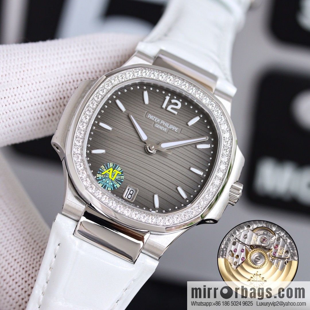 Patek Philippe Sports Elegant Nautilus Belt Women's Watch PP7118 Customized Edition 9015 Machine Modified Cal.324sc Automatic Movement