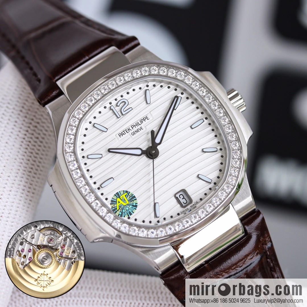 Patek Philippe Sports Elegant Nautilus Belt Women's Watch PP7118 Customized Edition 9015 Machine Modified Cal.324sc Automatic Movement