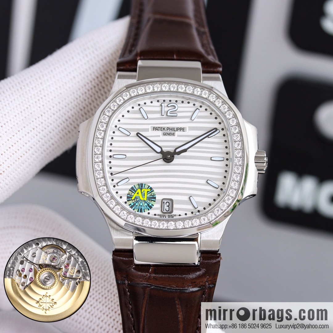 Patek Philippe Sports Elegant Nautilus Belt Women's Watch PP7118 Customized Edition 9015 Machine Modified Cal.324sc Automatic Movement