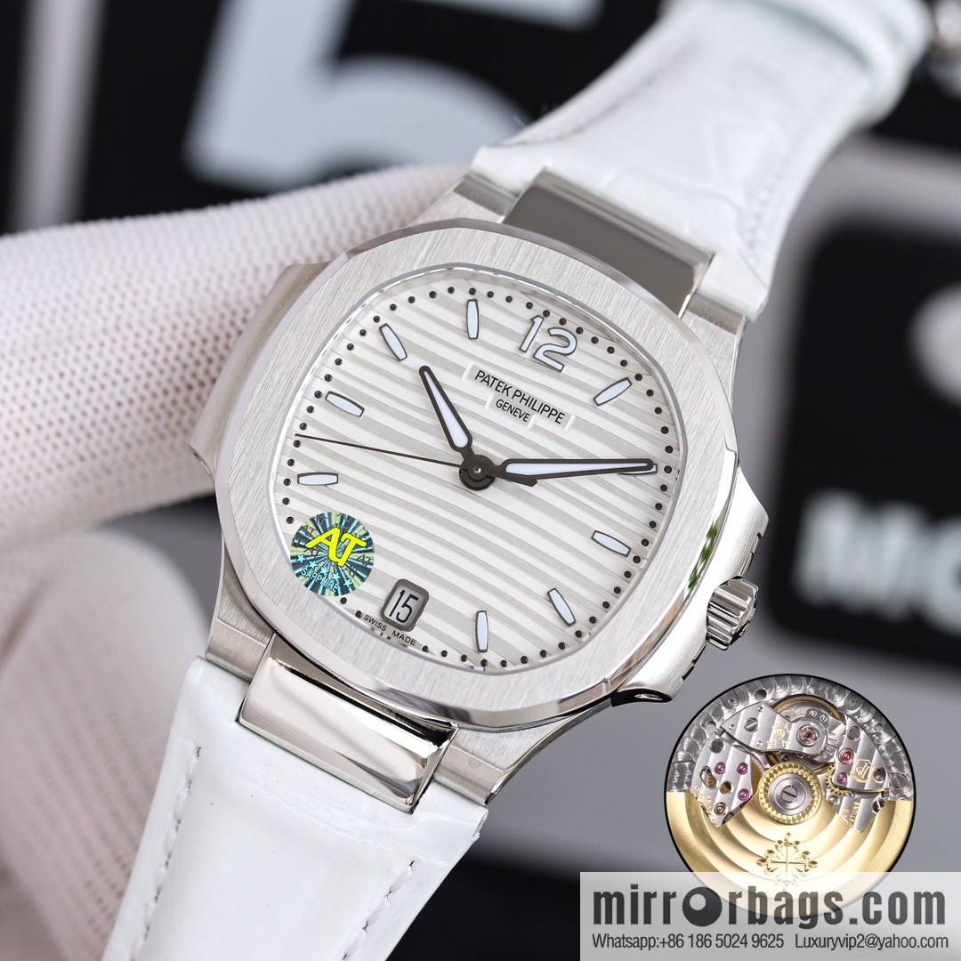 Patek Philippe Sports Elegant Nautilus Belt Women's Watch PP7118 Customized Edition 9015 Machine Modified Cal.324sc Automatic Movement