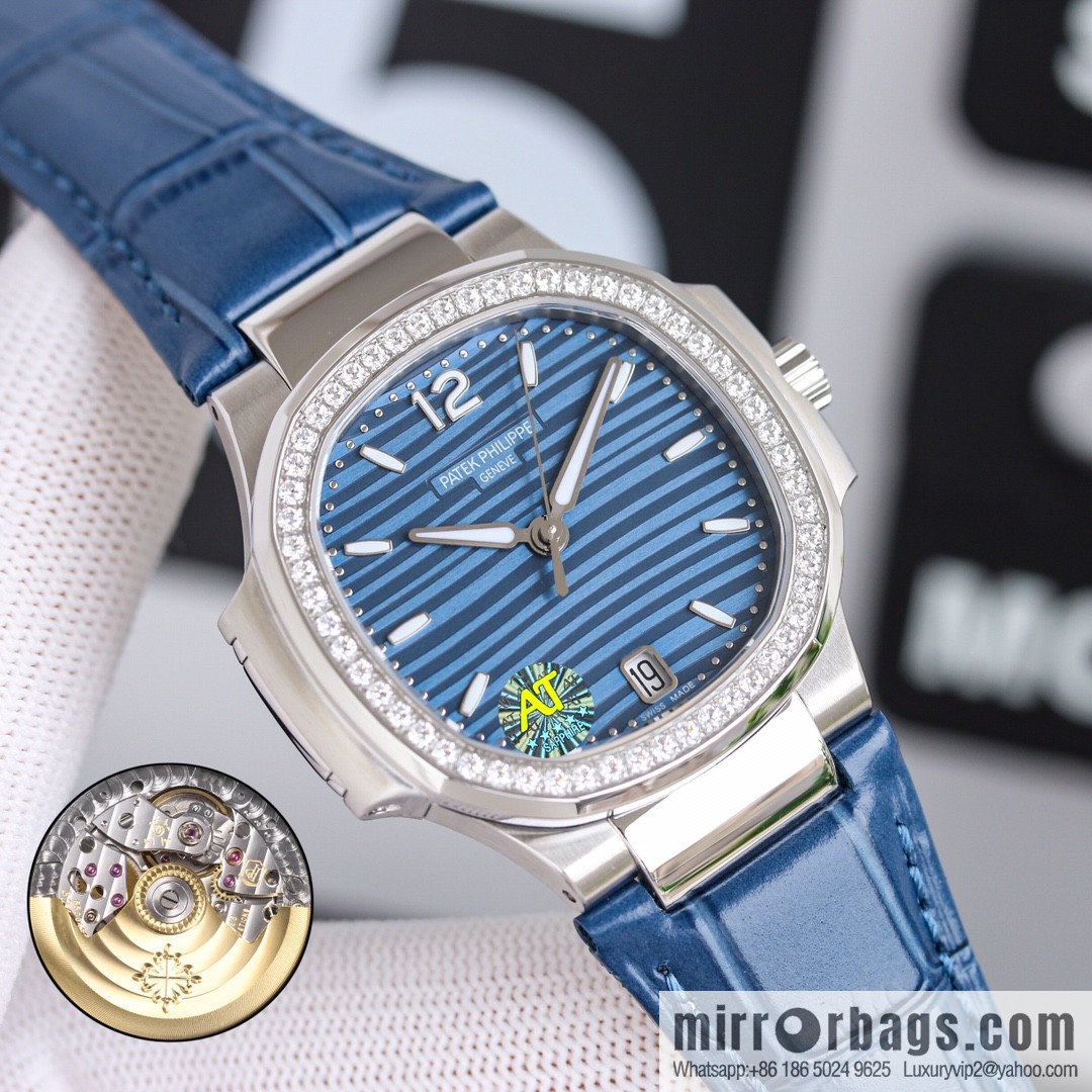 Patek Philippe Sports Elegant Nautilus Belt Women's Watch PP7118 Customized Edition 9015 Machine Modified Cal.324sc Automatic Movement