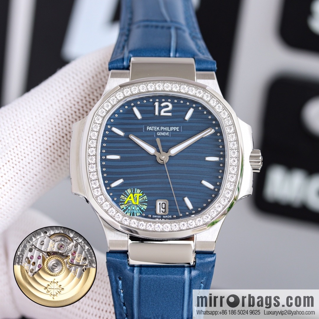 Patek Philippe Sports Elegant Nautilus Belt Women's Watch PP7118 Customized Edition 9015 Machine Modified Cal.324sc Automatic Movement