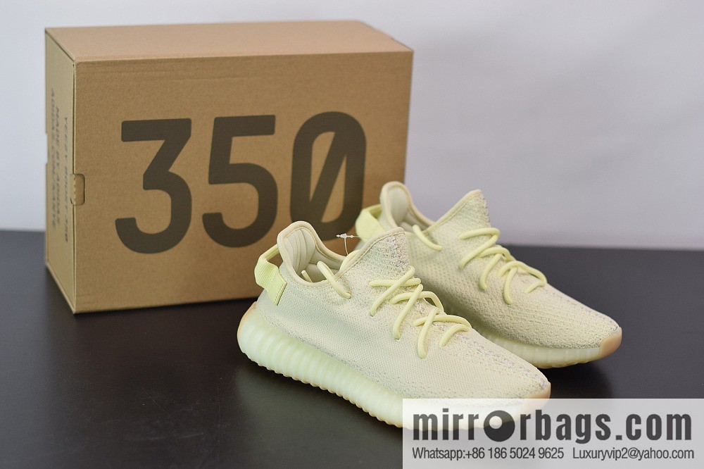 Yeezy Boost 350V2 cream yellow, coconut sports running shoes, item number: F36980