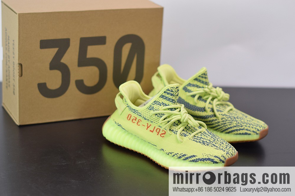 Yeezy Boost 350V2 yellow zebra McDonald's color scheme coconut sports running shoes, official item number: FB37572