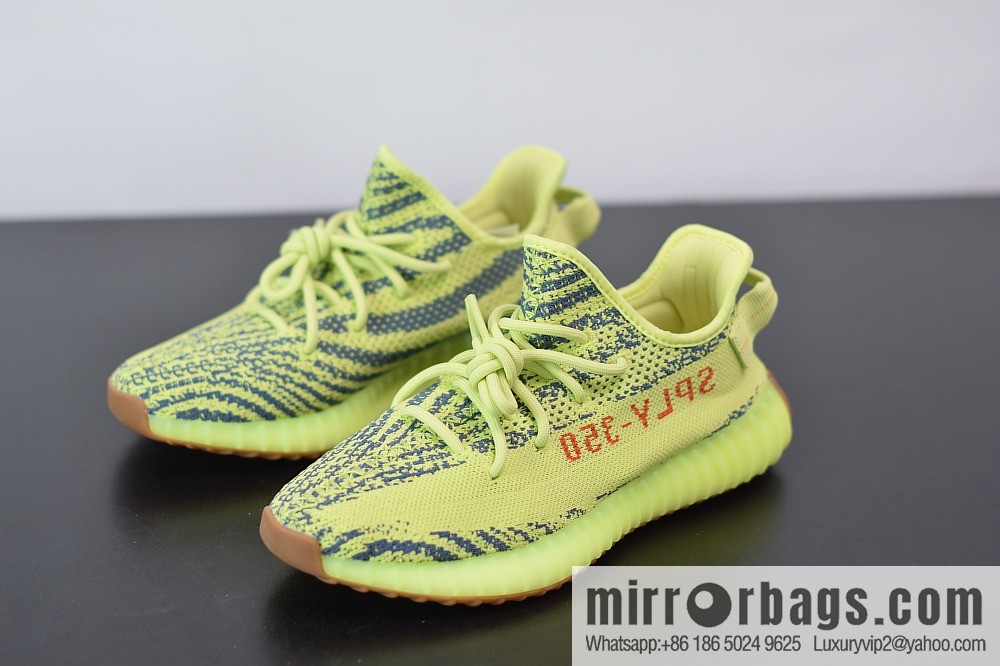 Yeezy Boost 350V2 yellow zebra McDonald's color scheme coconut sports running shoes, official item number: FB37572