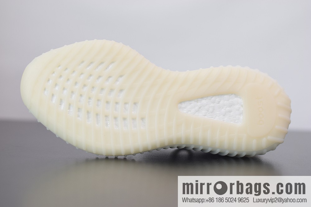 Yeezy Boost 350V2 pure white ice cream, ice cream coconut sports shoes, official item number: CP9366