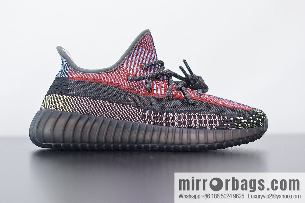 Yeezy Boost 350V2 black rainbow angel yechei coconut sports running shoes, official item number: FW5190