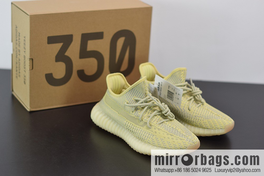 Yeezy Boost 350V2 dirty yellow angel coconut sports shoes, item number FV3250