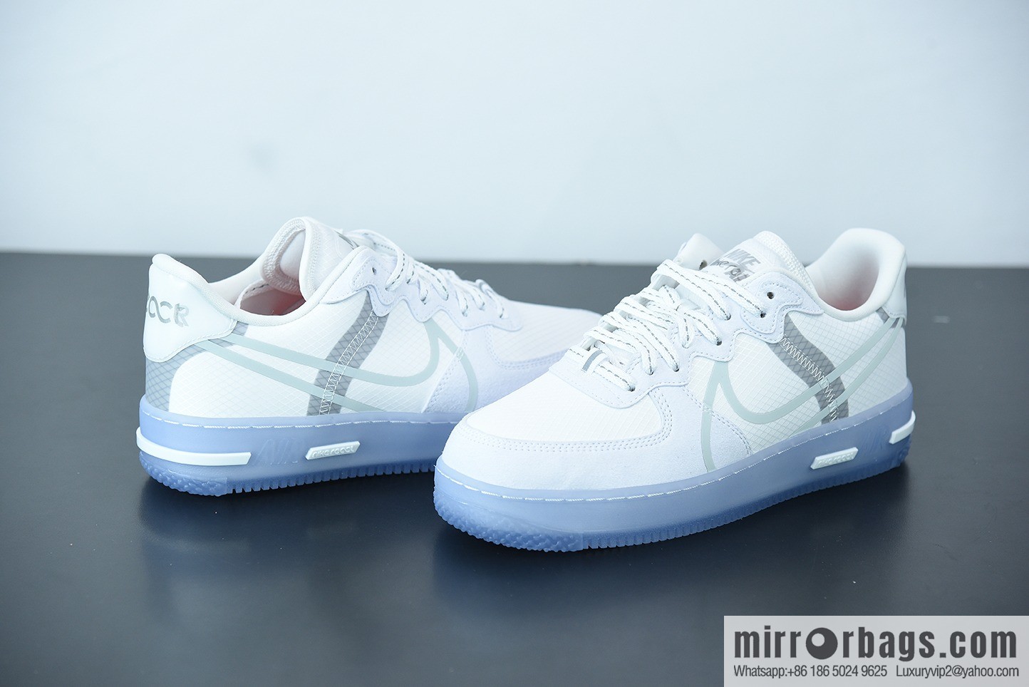 Air Force 1 React QS Light Bone Ice Cube Analysis Ice Blue Air Force One, item number: CQ8879-100
