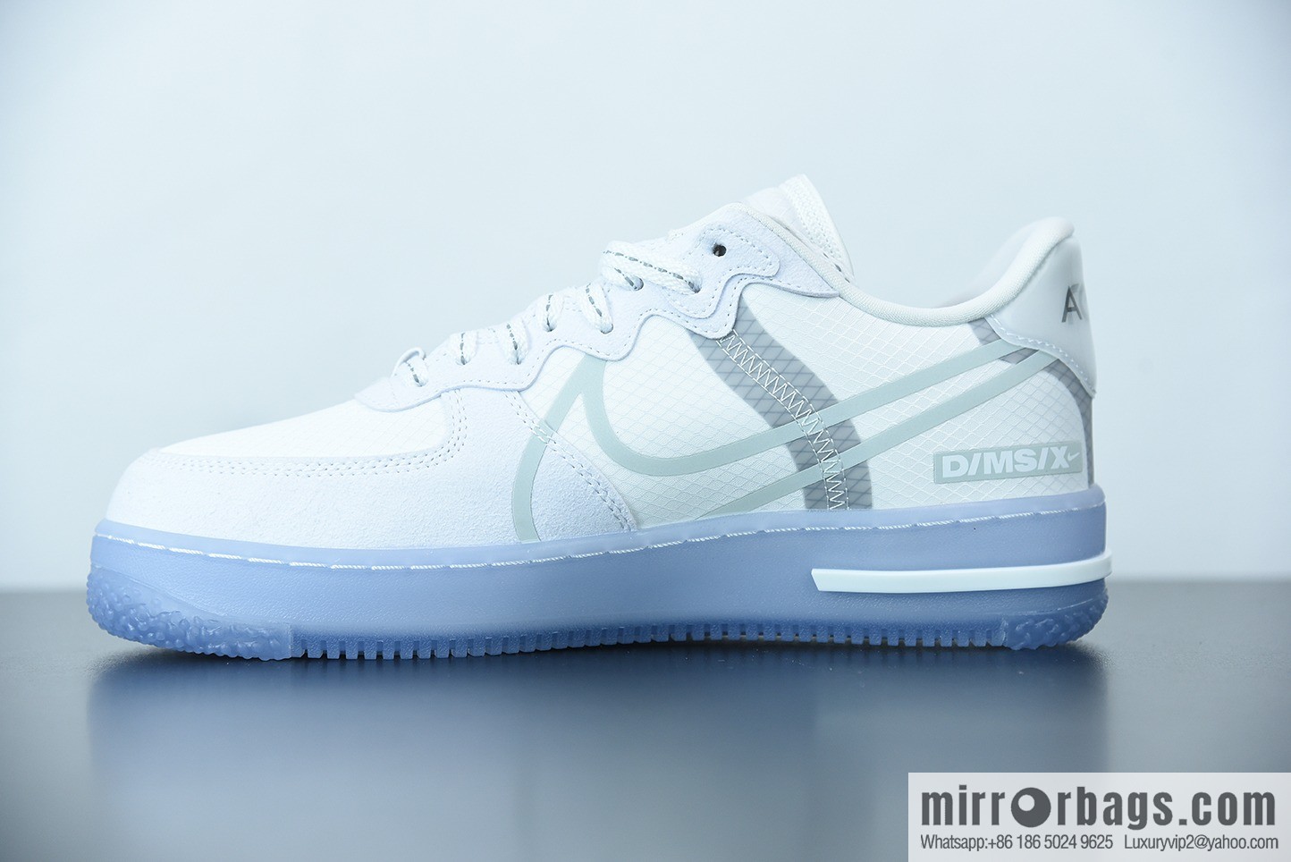 Air Force 1 React QS Light Bone Ice Cube Analysis Ice Blue Air Force One, item number: CQ8879-100