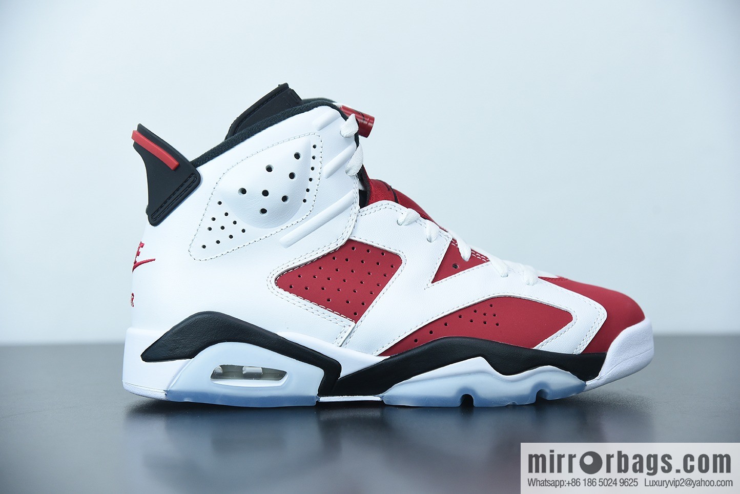 Air Jordan 6 AJ6 2021 re-engraved, high-top basketball shoes, rouge white and red, item number CT8529-106
