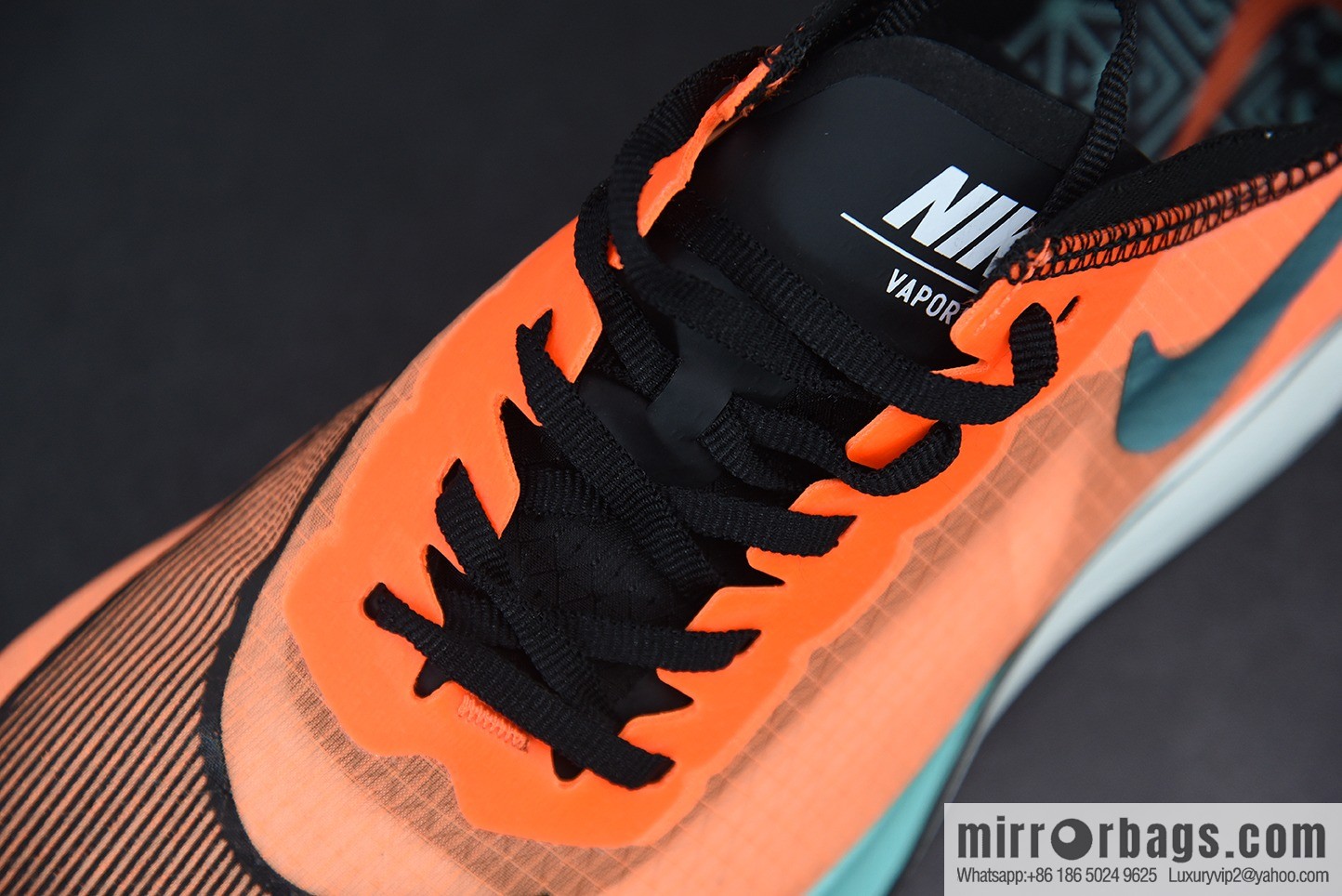 Nk Zoom X Vaporfly Next% Marathon, translucent, mesh, blue and orange mandarin duck sneakers SKU: CD4553-300