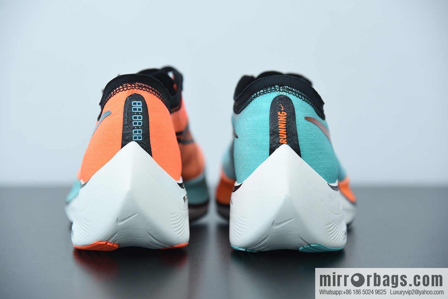 Nk Zoom X Vaporfly Next% Marathon, translucent, mesh, blue and orange mandarin duck sneakers SKU: CD4553-300