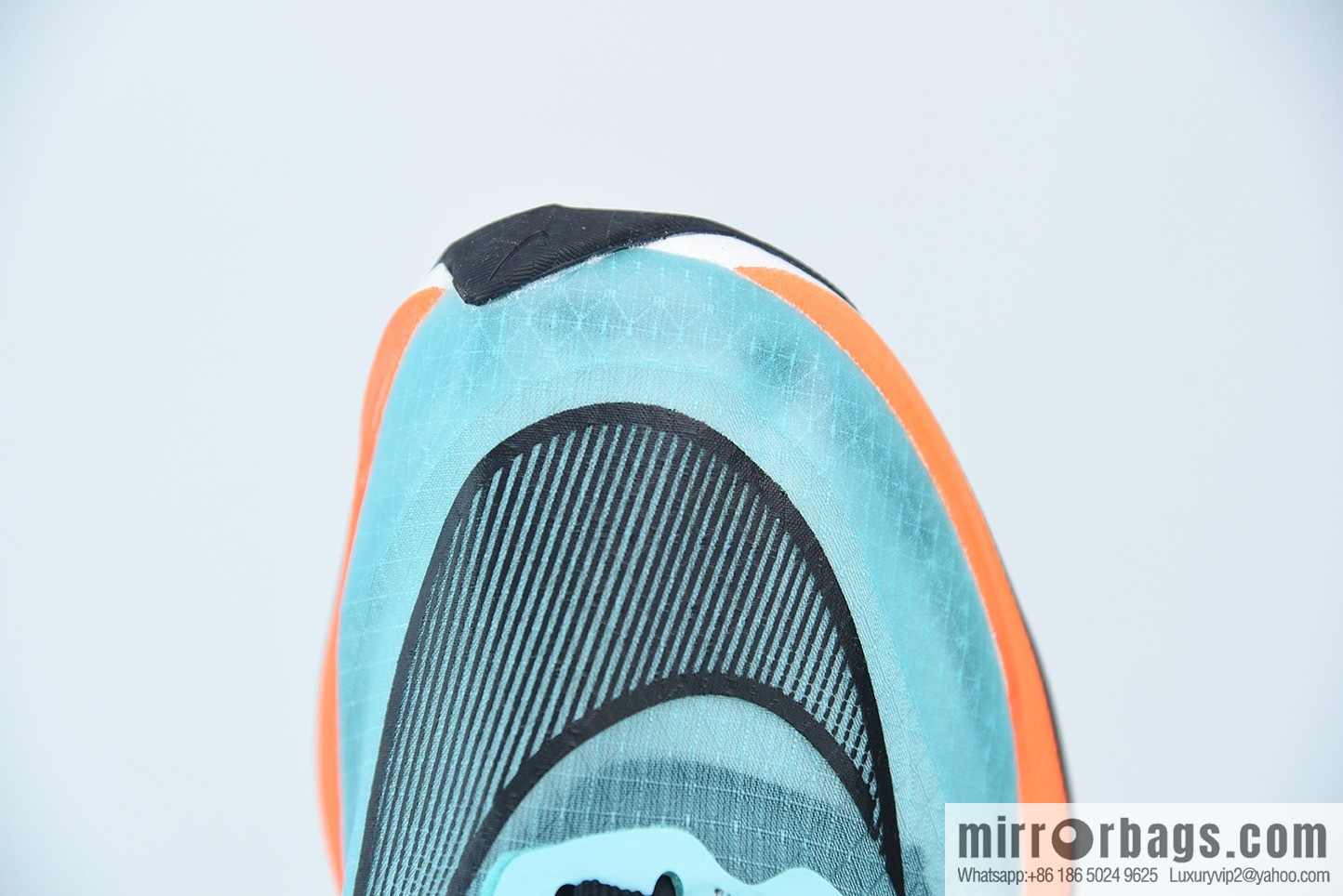 Nk Zoom X Vaporfly Next% Marathon, translucent, mesh, blue and orange mandarin duck sneakers SKU: CD4553-300
