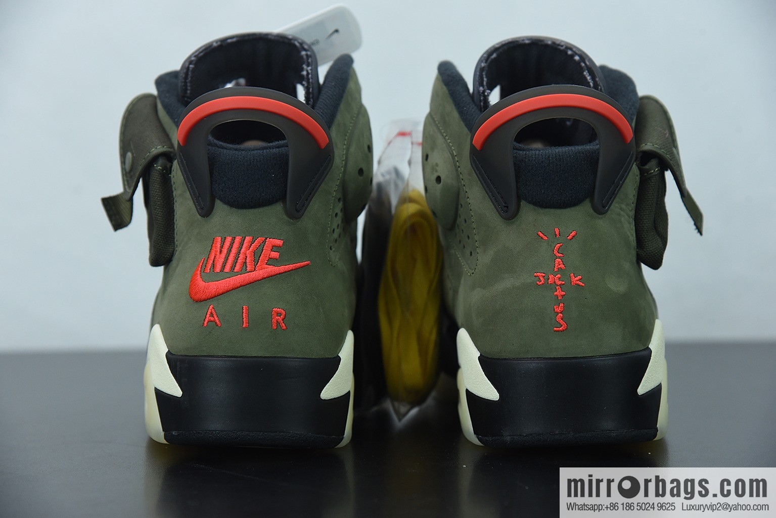 Travis Scott x Air Jordan 6 AJ6 TS joint, pocket army green luminous sole, basketball shoes, item number: CN1084-200