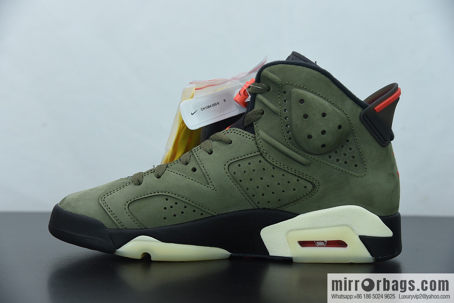 Travis Scott x Air Jordan 6 AJ6 TS joint, pocket army green luminous sole, basketball shoes, item number: CN1084-200