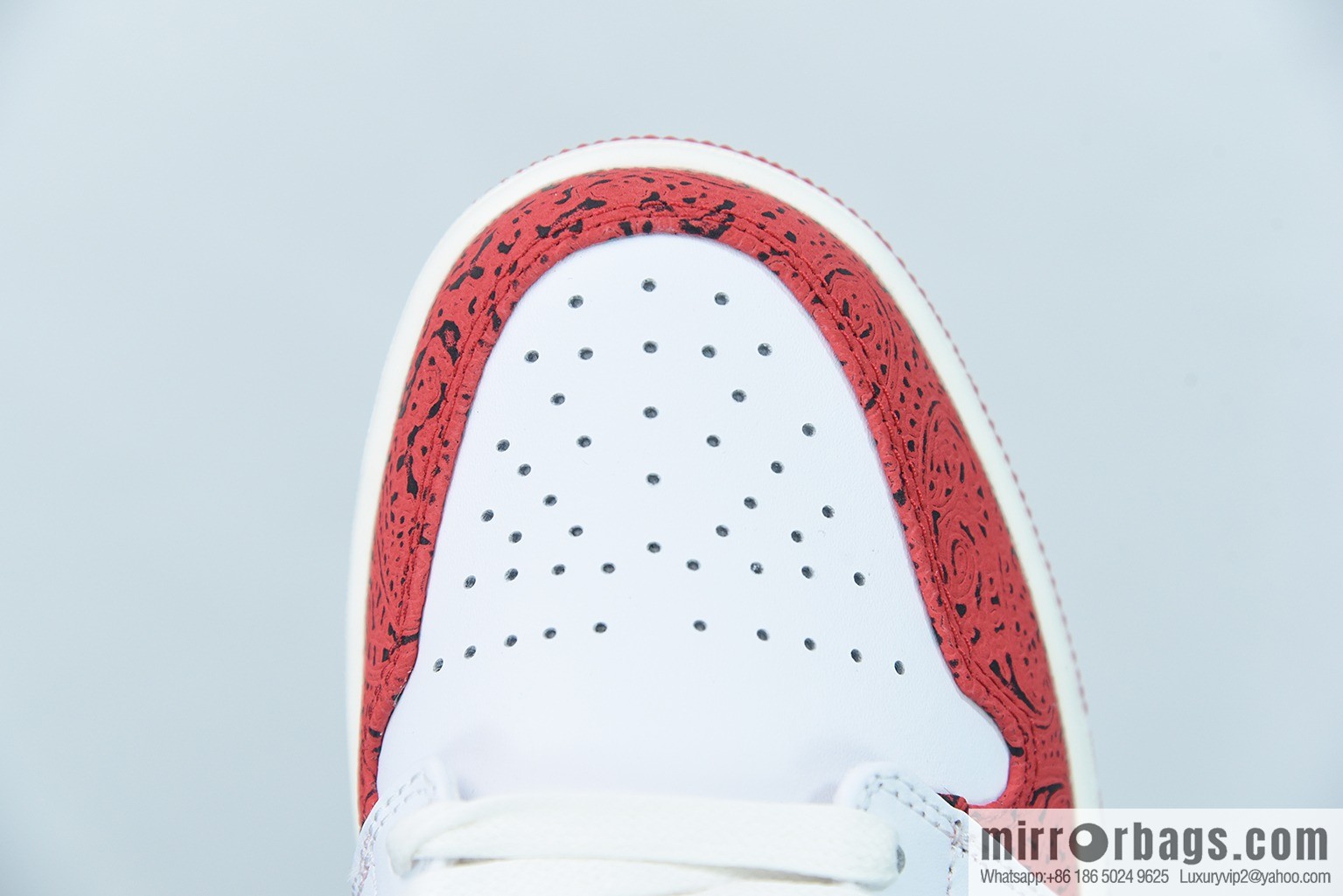 Air Jordan 1 Low AJ1 white and red gold poker, low-top basketball shoes, item number: DJ5185-100