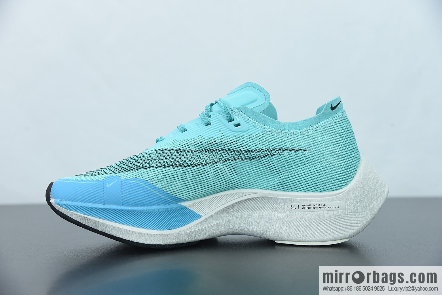 Nk ZoomX Vaporfly NEXT% 2 marathon knit breathable sports shoes, blue, item number: CU4111-300