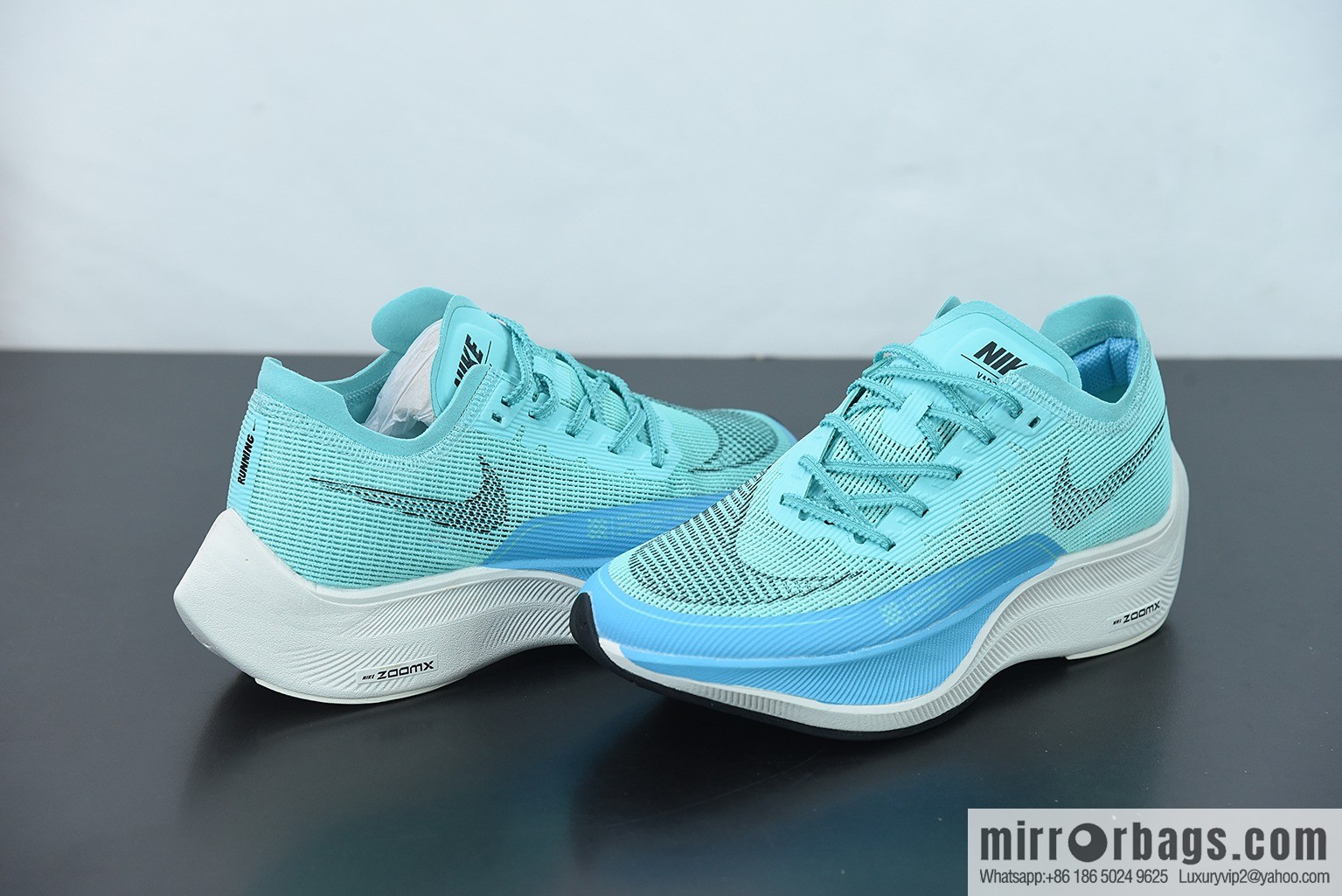 Nk ZoomX Vaporfly NEXT% 2 marathon knit breathable sports shoes, blue, item number: CU4111-300