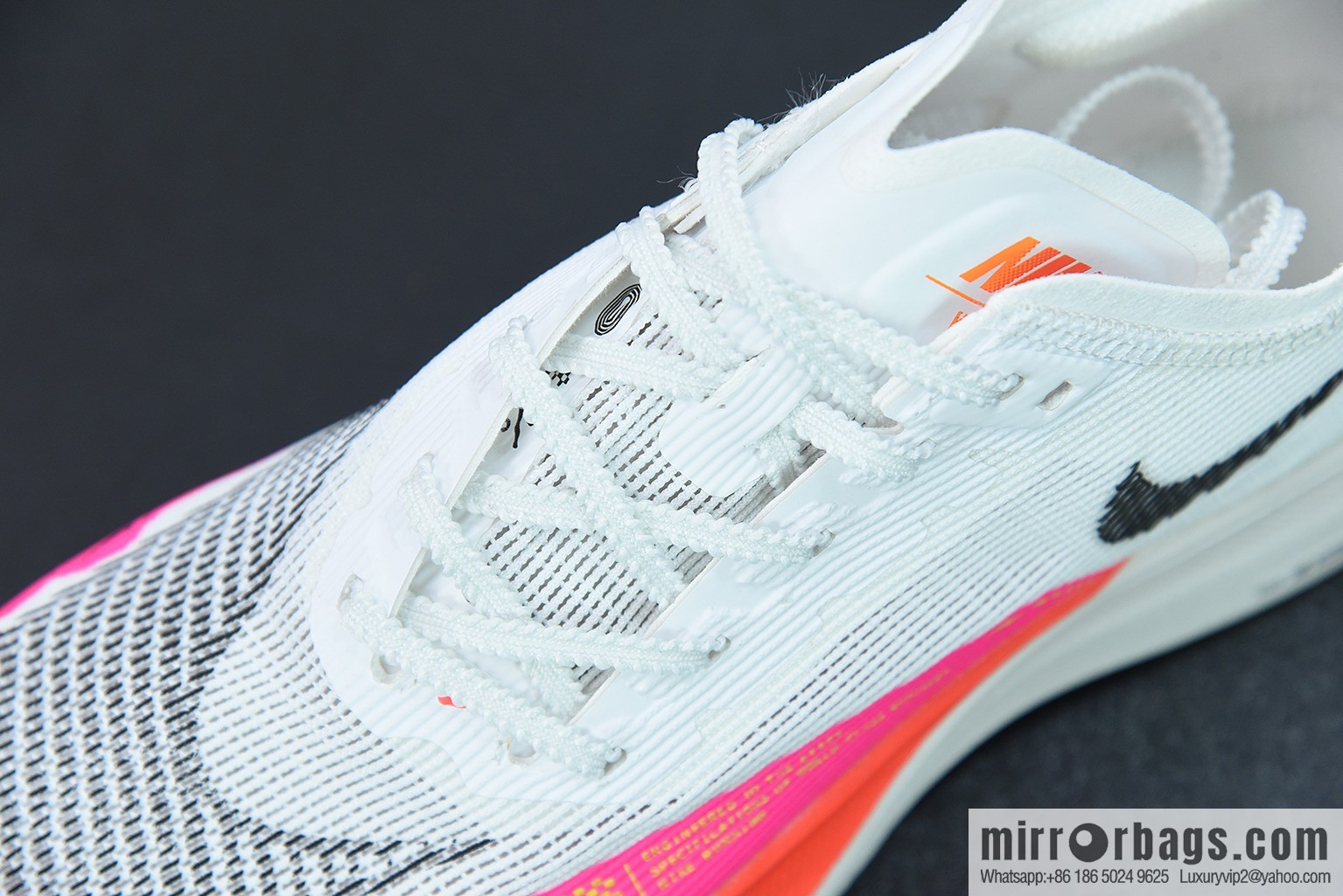 Nk ZoomX Vaporfly NEXT% 2 marathon knit breathable sports shoes, white powder, item number: DJ5457-100