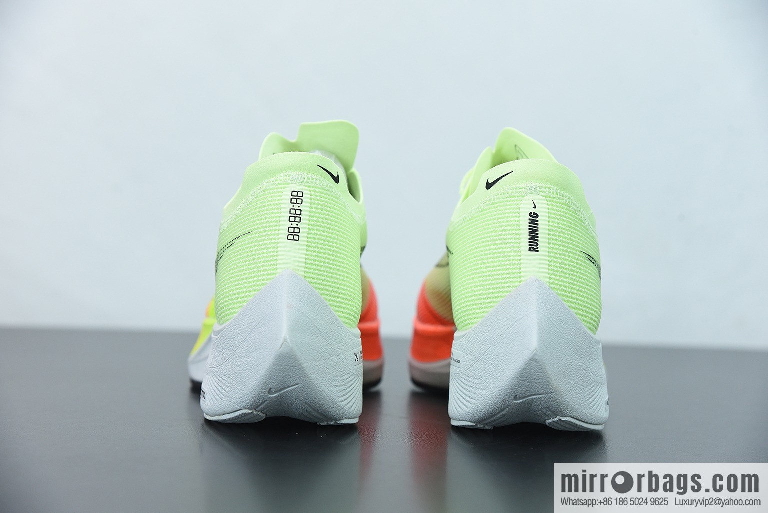 Nk ZoomX Vaporfly NEXT% 2 marathon knit breathable sports shoes, yellow orange, item number: CU4111-700