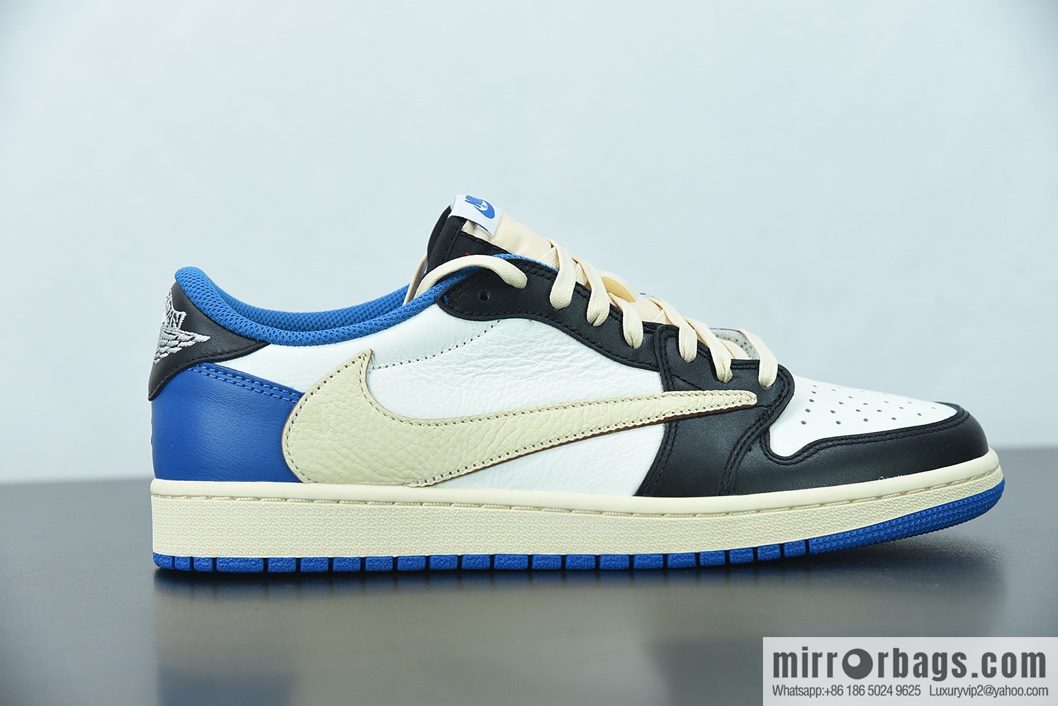 T02C6 pure original Air Jordan 1 AJ1 Low Jordan 1st generation AJ1 low top, barb, basketball shoes/Hiroshi Fujiwara, barb, item number: DM7866 140