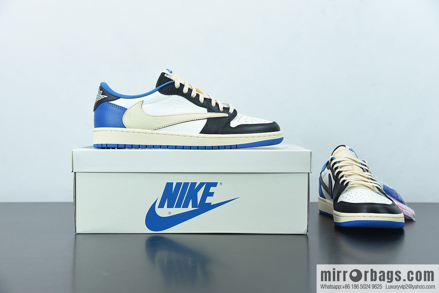 T02C6 pure original Air Jordan 1 AJ1 Low Jordan 1st generation AJ1 low top, barb, basketball shoes/Hiroshi Fujiwara, barb, item number: DM7866 140