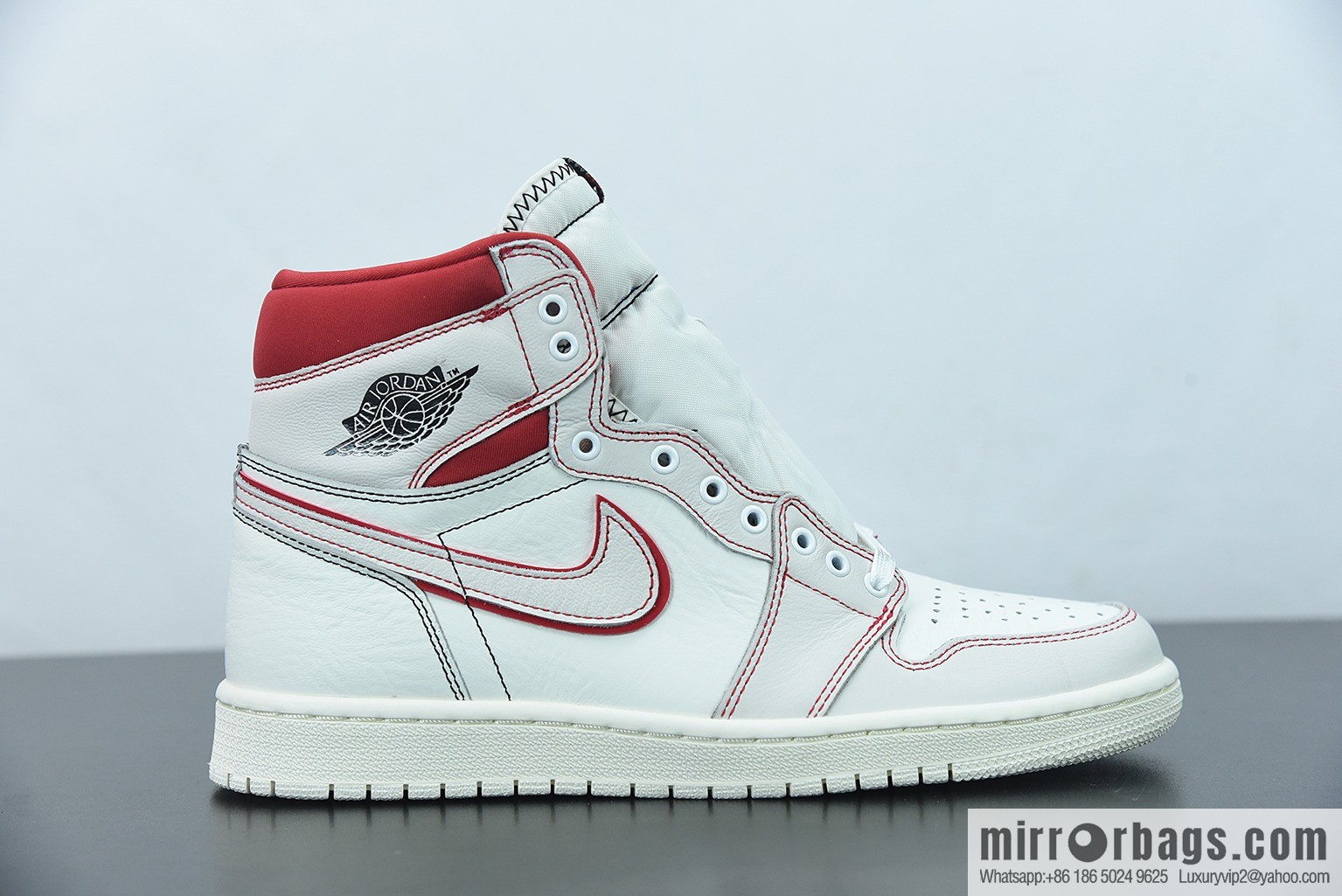 Air Jordan 1 Retro Phantom Gym Red OG AJ1 Bugs Bunny, High Top Culture Basketball Shoes 555088-160