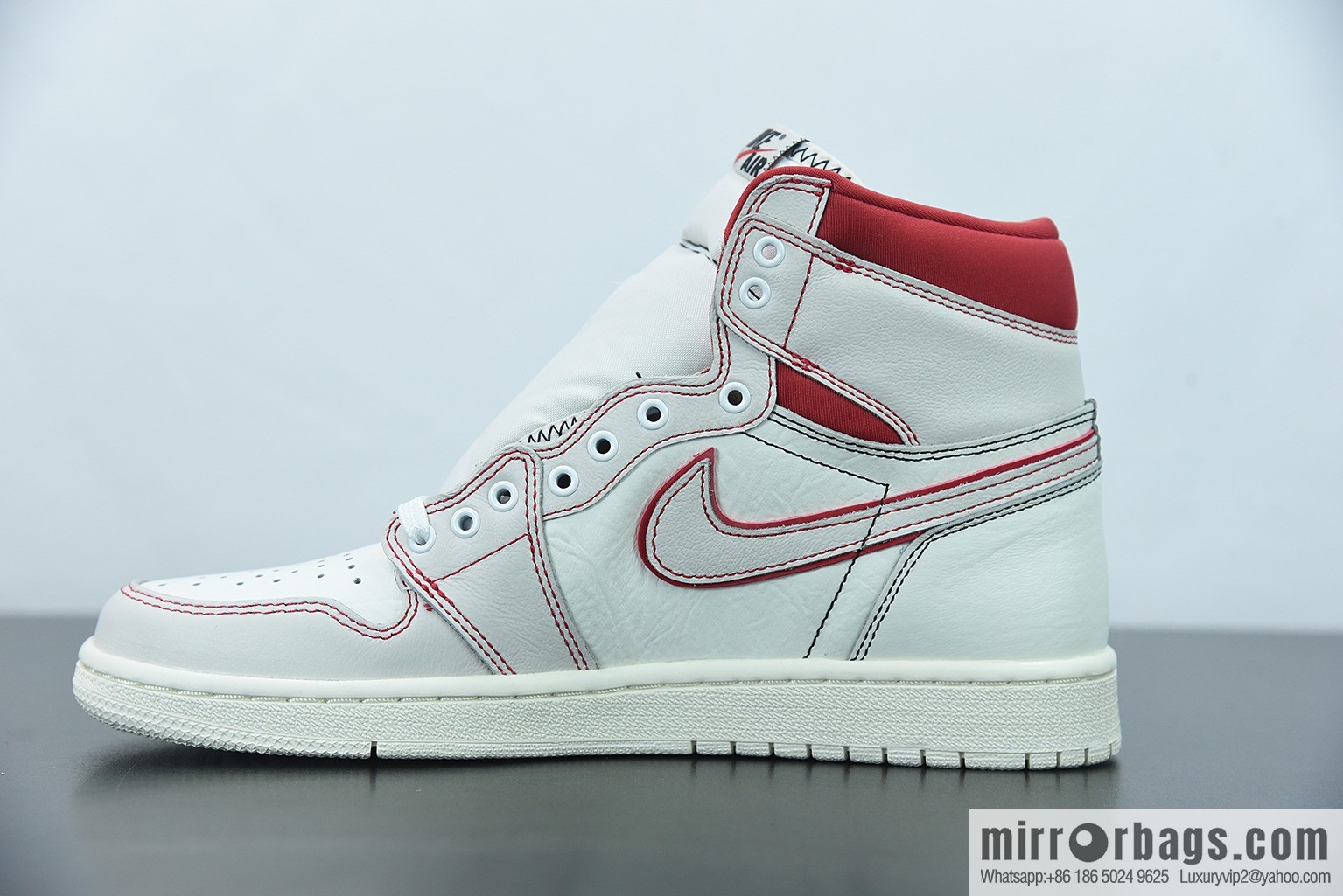 Air Jordan 1 Retro Phantom Gym Red OG AJ1 Bugs Bunny, High Top Culture Basketball Shoes 555088-160