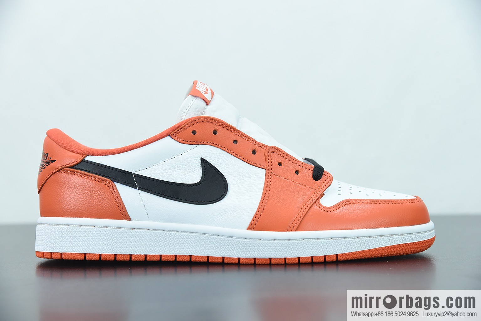 L00H5 pure original version Air Jordan 1 Low AJ1 Jordan 1st generation low-top basketball shoes, white orange buckle broken, item number: CZ0790 801