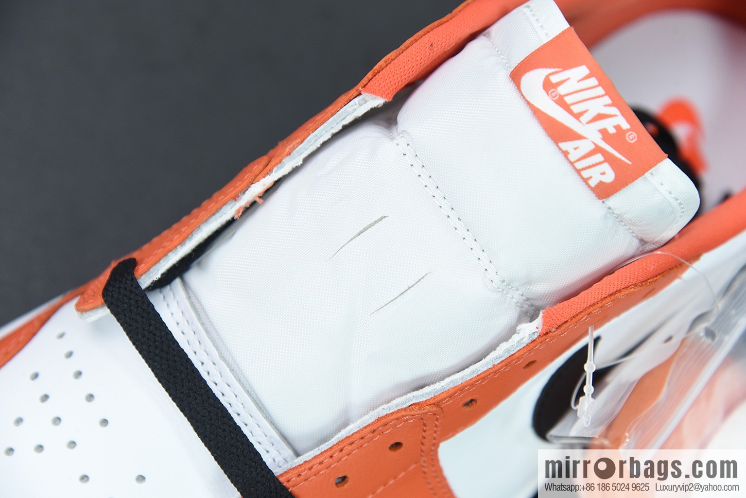 L00H5 pure original version Air Jordan 1 Low AJ1 Jordan 1st generation low-top basketball shoes, white orange buckle broken, item number: CZ0790 801