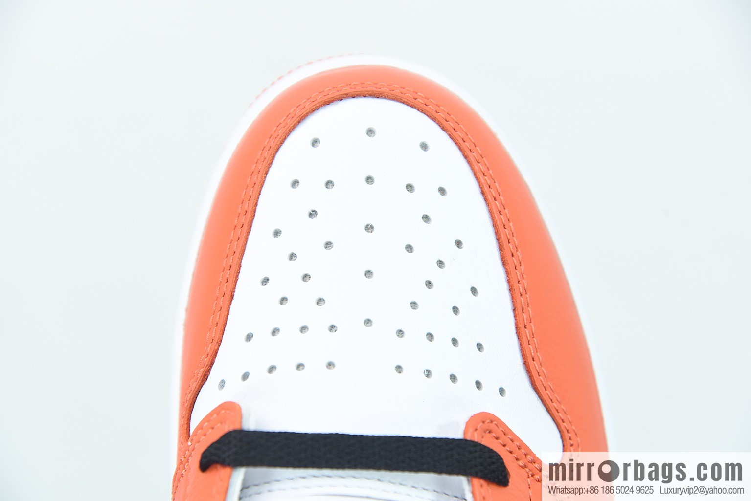 L00H5 pure original version Air Jordan 1 Low AJ1 Jordan 1st generation low-top basketball shoes, white orange buckle broken, item number: CZ0790 801