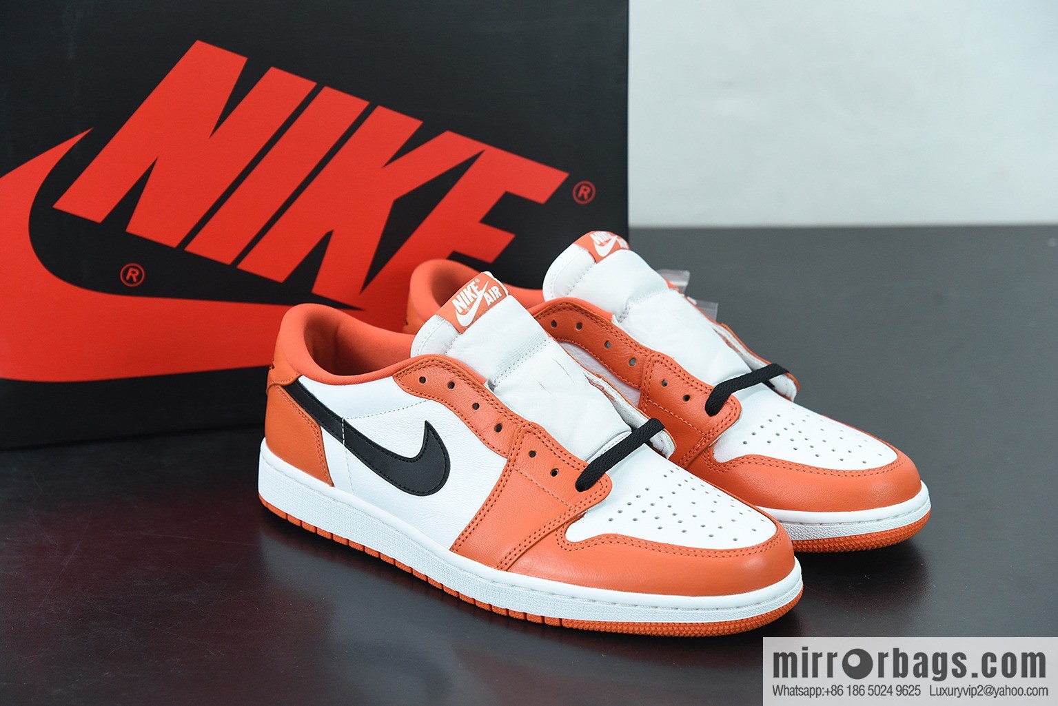 L00H5 pure original version Air Jordan 1 Low AJ1 Jordan 1st generation low-top basketball shoes, white orange buckle broken, item number: CZ0790 801