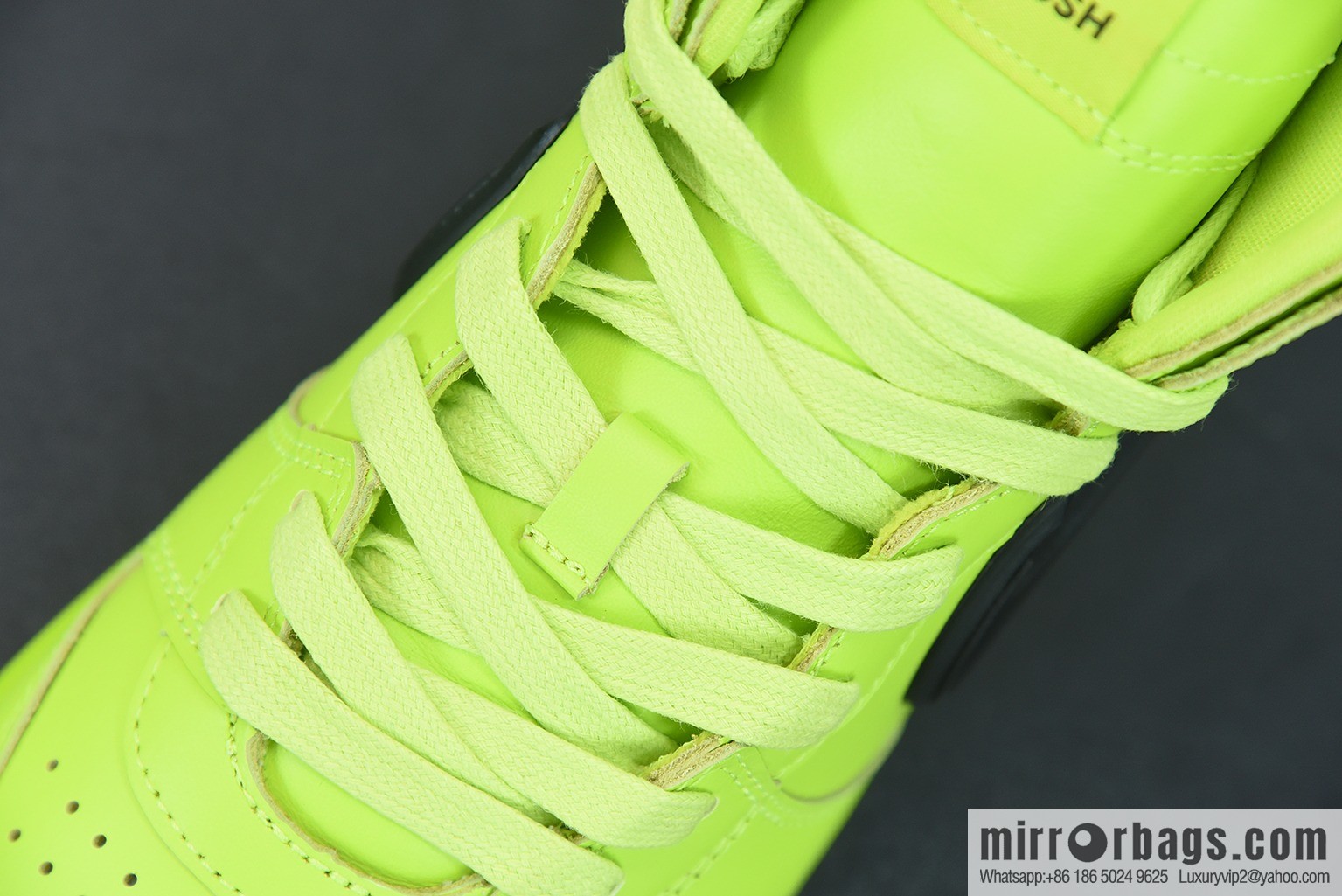 AMBUSH x SB Dunk High skate shoes high-top neon green big hook, item number: CU7544-300
