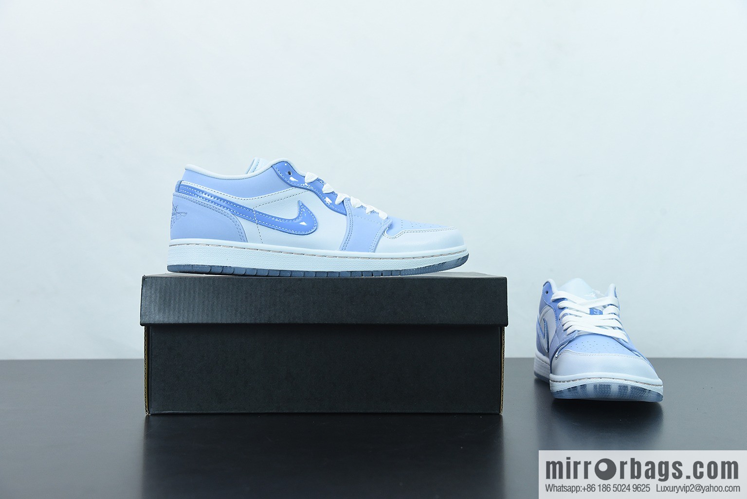 Air Jordan 1 Low Mighty Swooshers AJ1 low-top, haze blue, anime, item number: DM5442-040