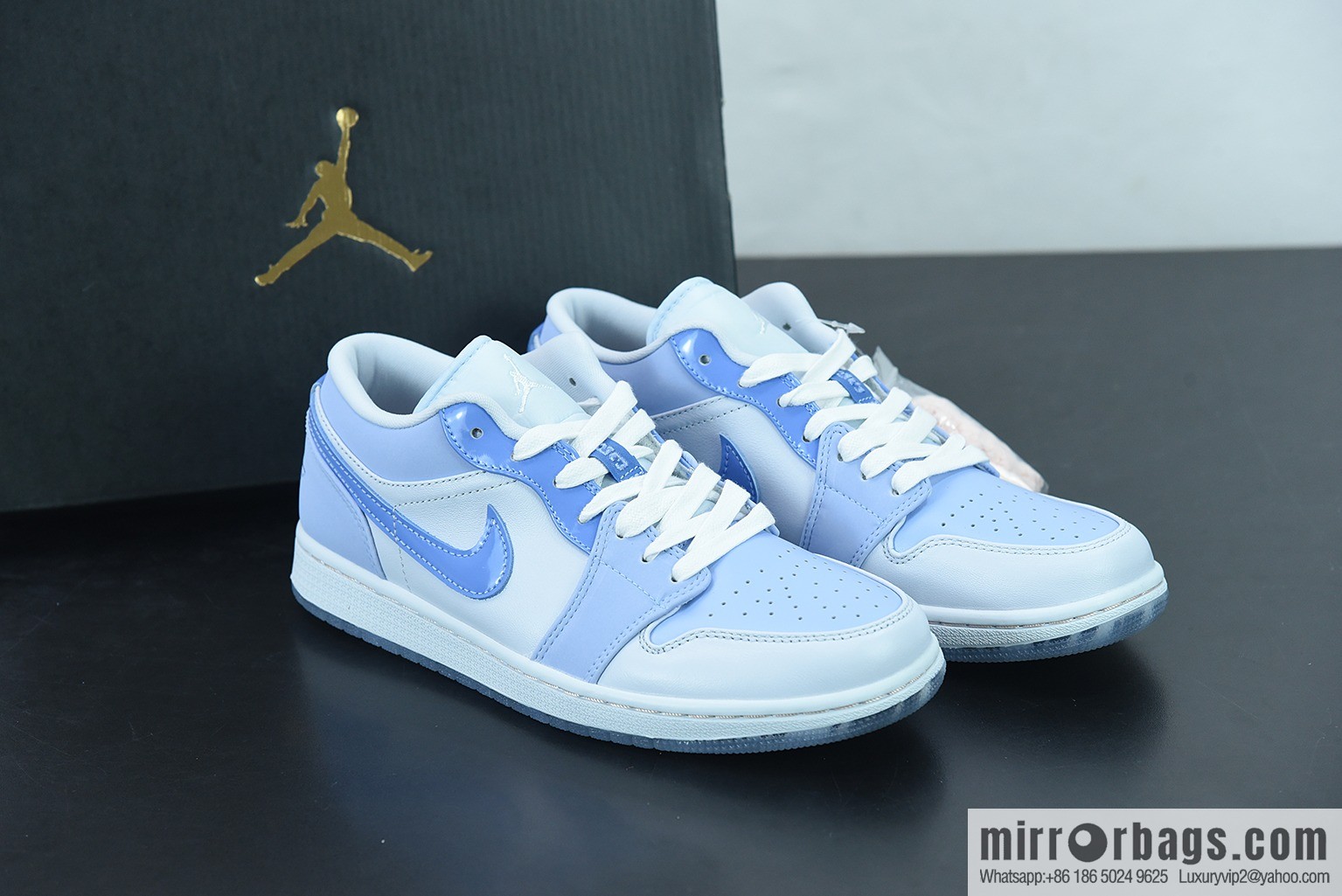 Air Jordan 1 Low Mighty Swooshers AJ1 low-top, haze blue, anime, item number: DM5442-040
