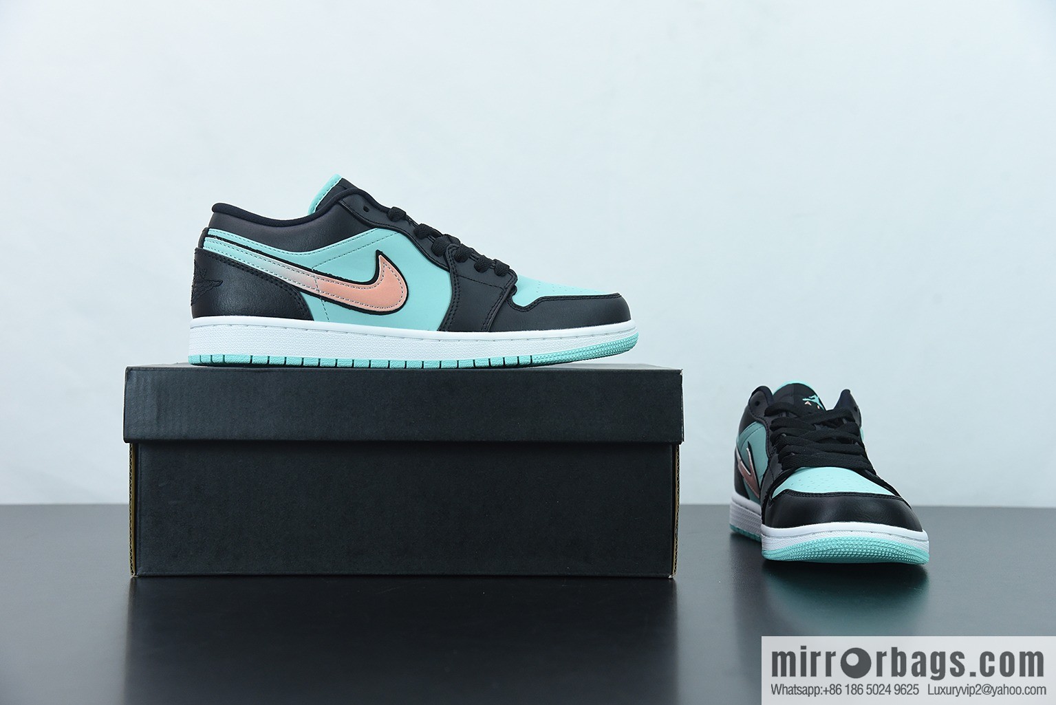 Air Jordan 1 Low black Tiffany & Co. AJ1 Joe 1 low-top casual board shoes, item number: CK3022-301