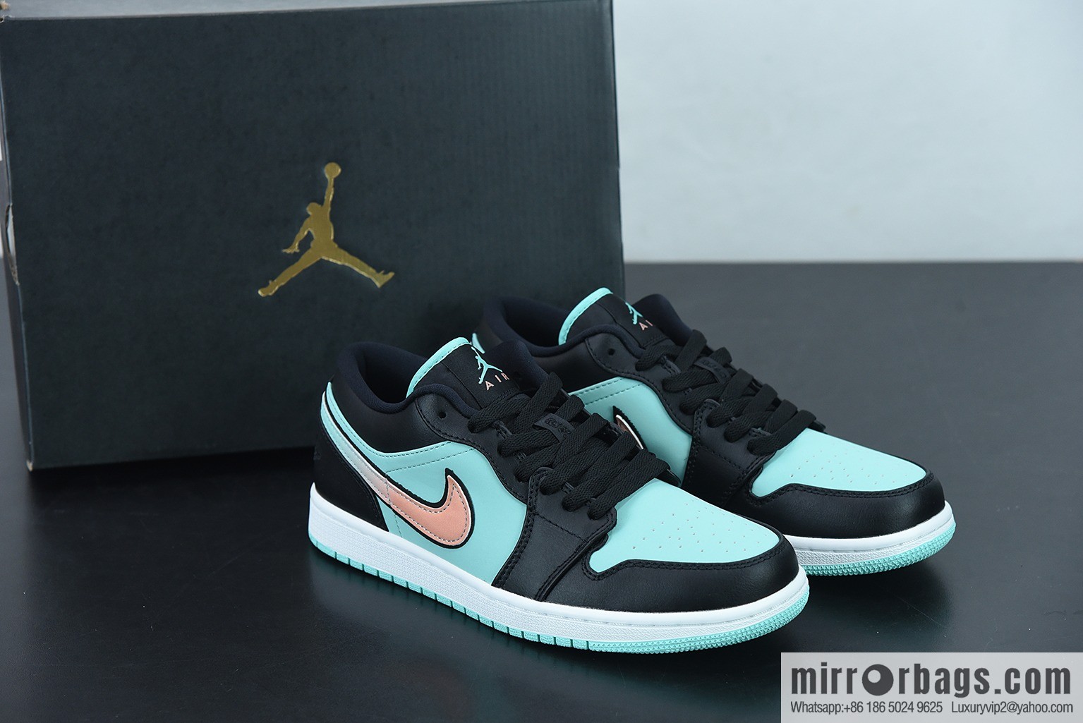 Air Jordan 1 Low black Tiffany & Co. AJ1 Joe 1 low-top casual board shoes, item number: CK3022-301