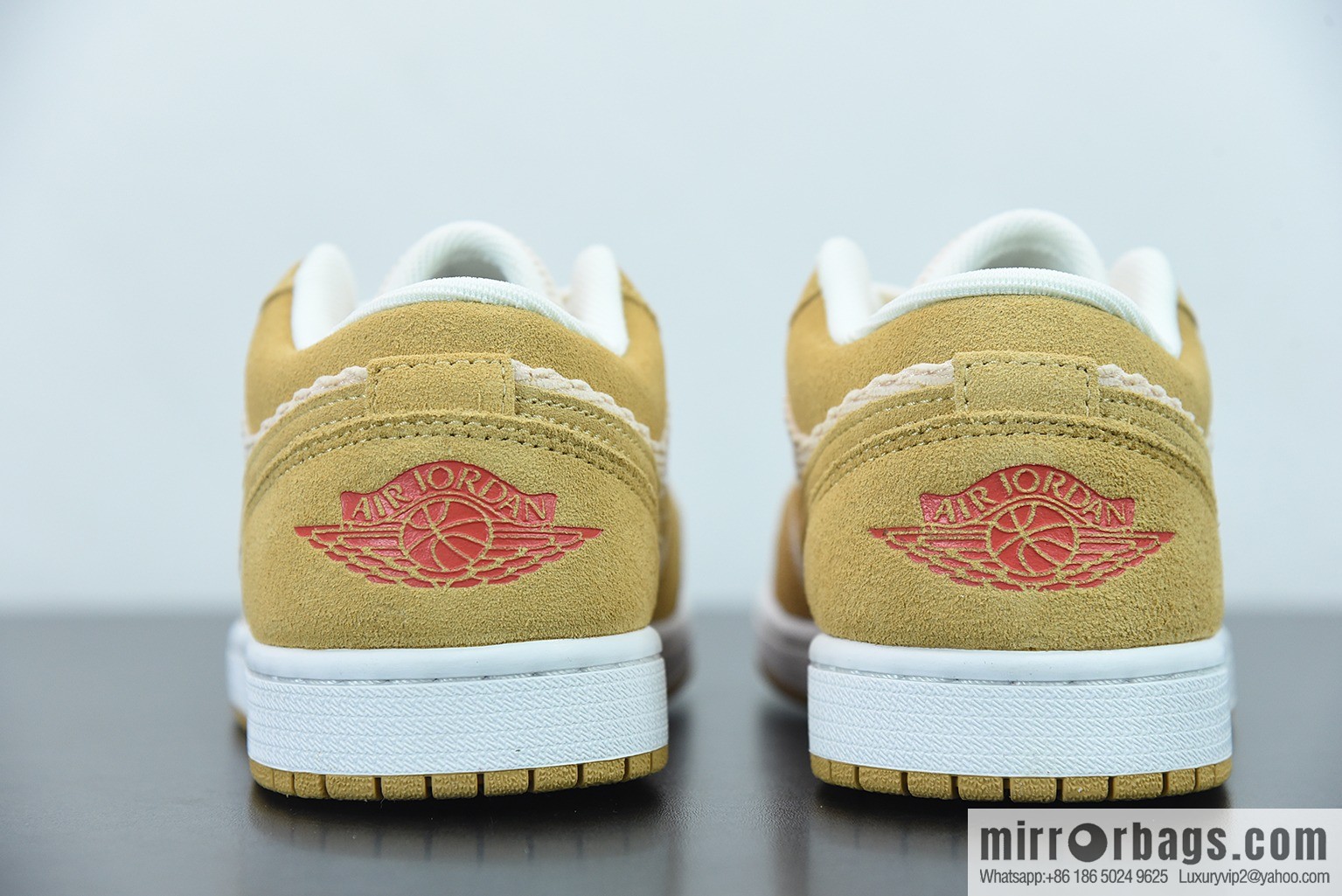 Air Jordan 1 AJ1 low beige yellow corduroy low-top basketball shoes item number: DH7820-700