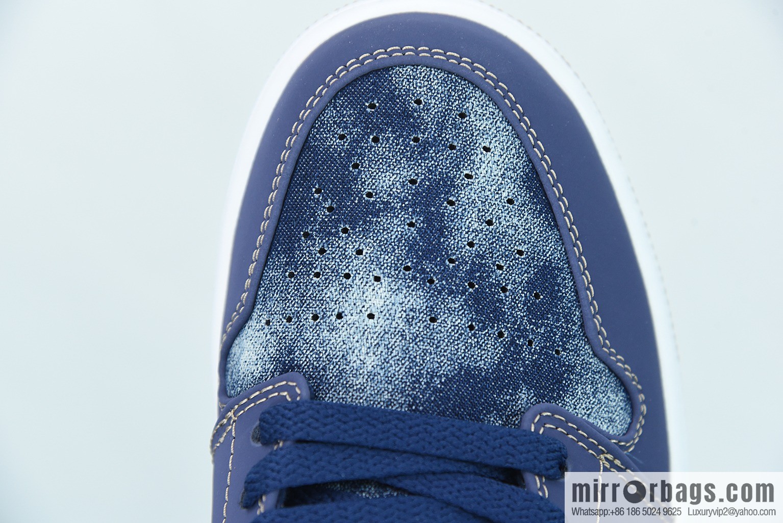 Air Jordan 1 Low AJ1 Joe 1 dark blue denim, low-top cultural leisure sports shoes, item number: DH1259-400