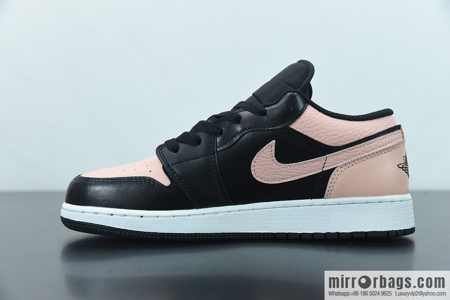Air Jordan 1 Low AJ1 Joe 1 black powder, low-top cultural leisure sports shoes, item number: 553560-034