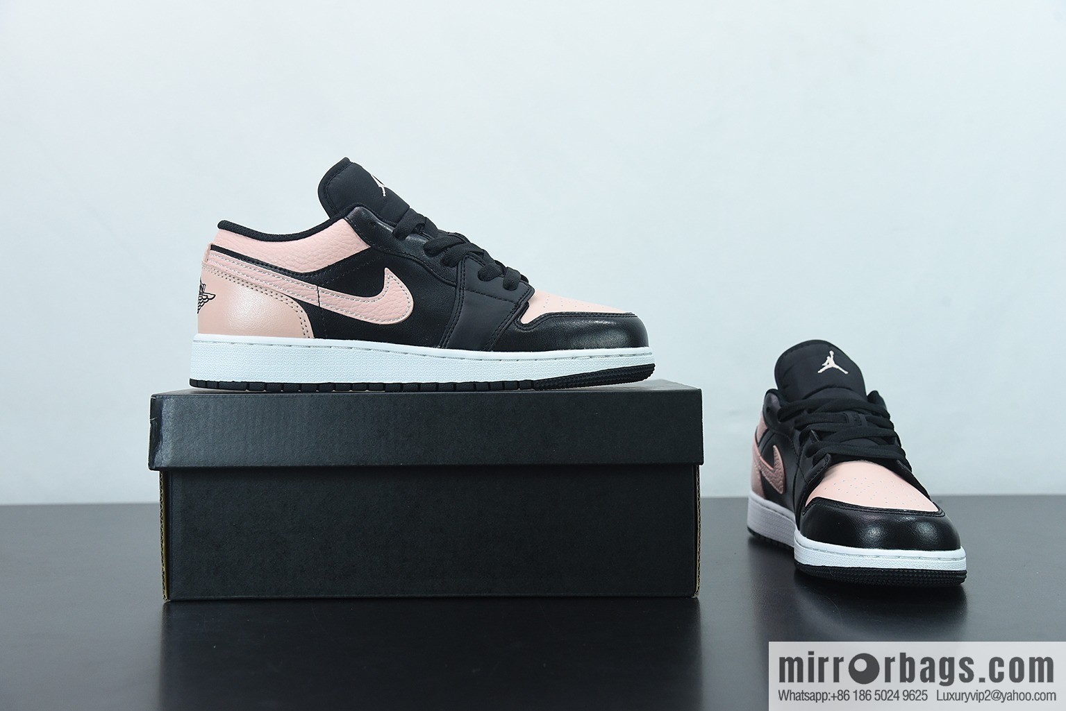 Air Jordan 1 Low AJ1 Joe 1 black powder, low-top cultural leisure sports shoes, item number: 553560-034