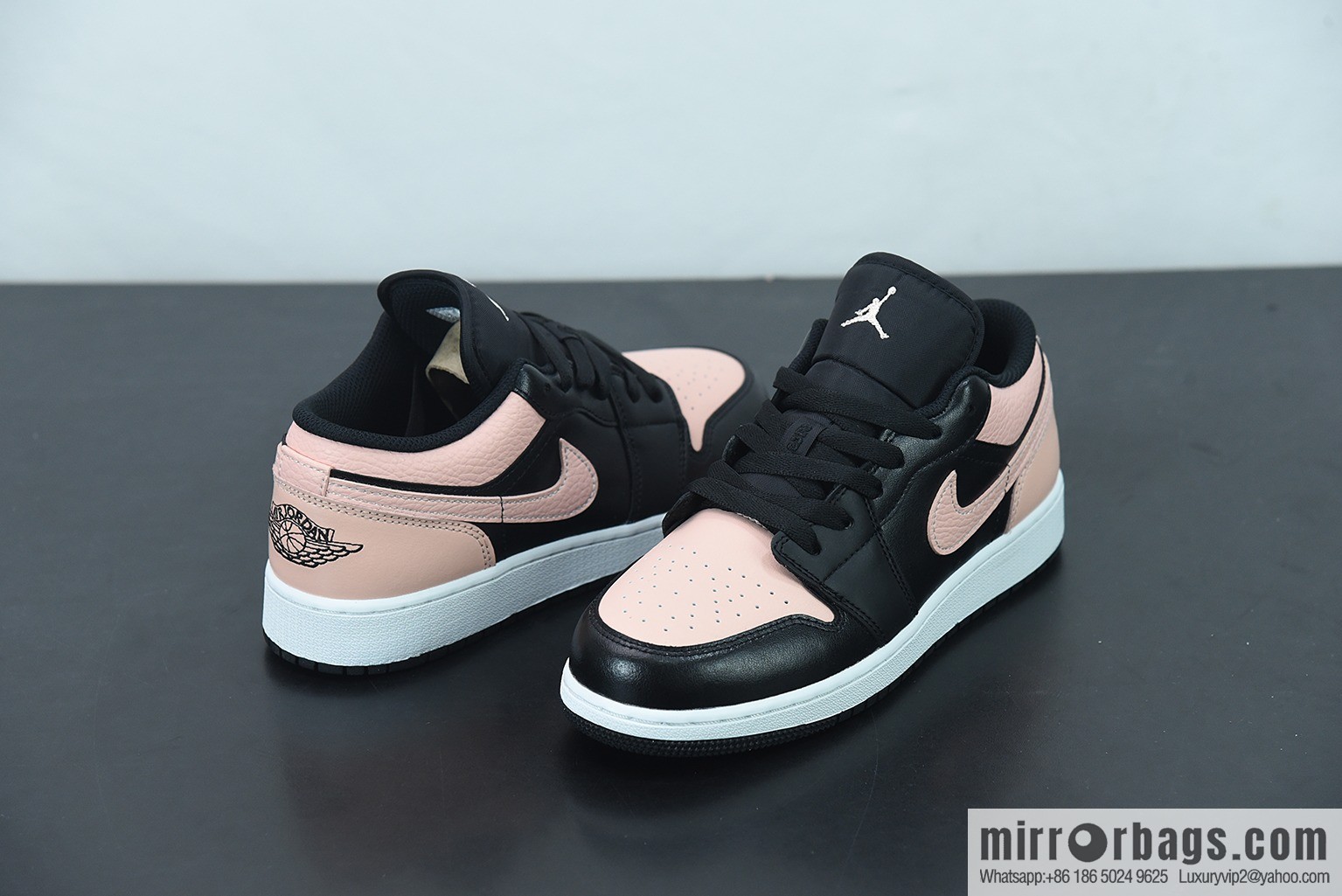 Air Jordan 1 Low AJ1 Joe 1 black powder, low-top cultural leisure sports shoes, item number: 553560-034