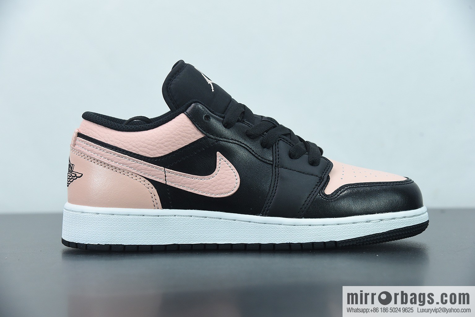 Air Jordan 1 Low AJ1 Joe 1 black powder, low-top cultural leisure sports shoes, item number: 553560-034