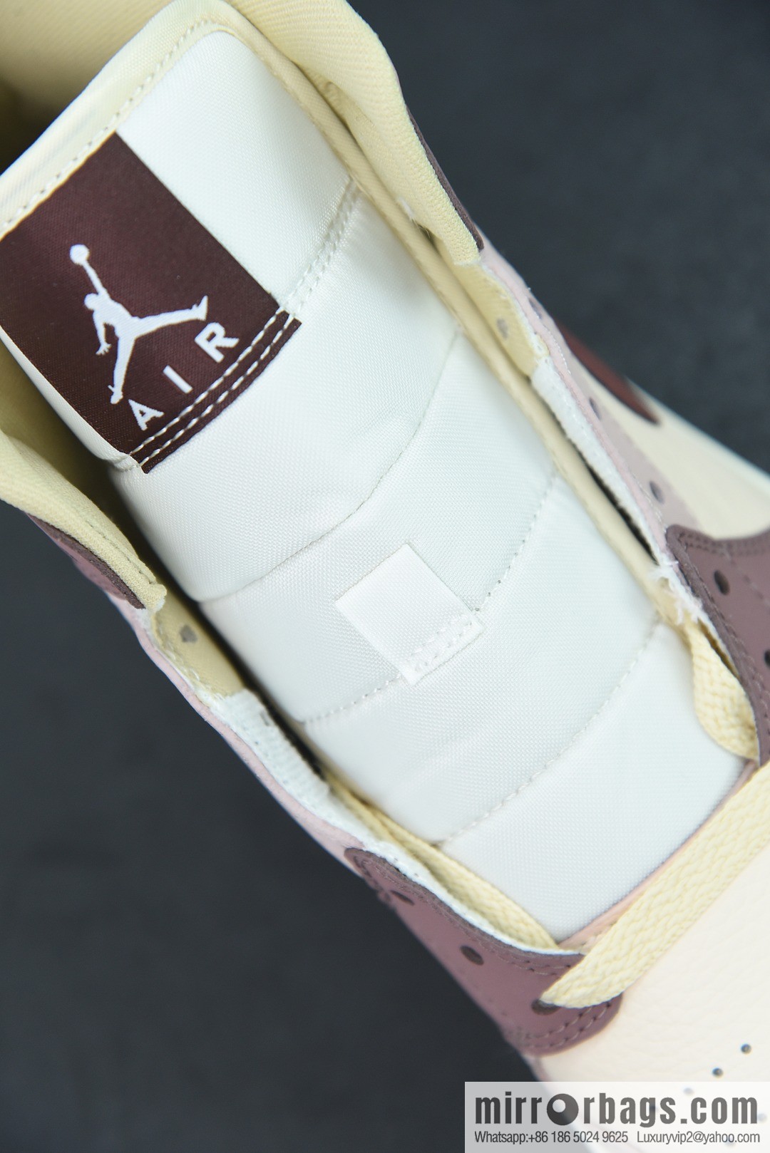 Air Jordan AJ1 Mid Gang, Red Bean Milk Tea Mid Gang Cultural Basketball Shoes, Item Number: DO7440-821