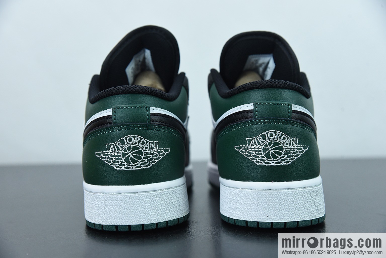 Air Jordan 1 Low black and green toes AJ1 Joe 1 low-top cultural basketball shoes, item number: 553558-371